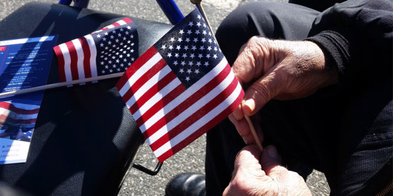 Didi Wayland attended the 2015 Veterans Day celebration at Town Hall