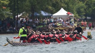 Dragon boat racing is one of the most popular attractions at the annual Asian Festival.  PHOTO COURTESY OF ANDREA LEE