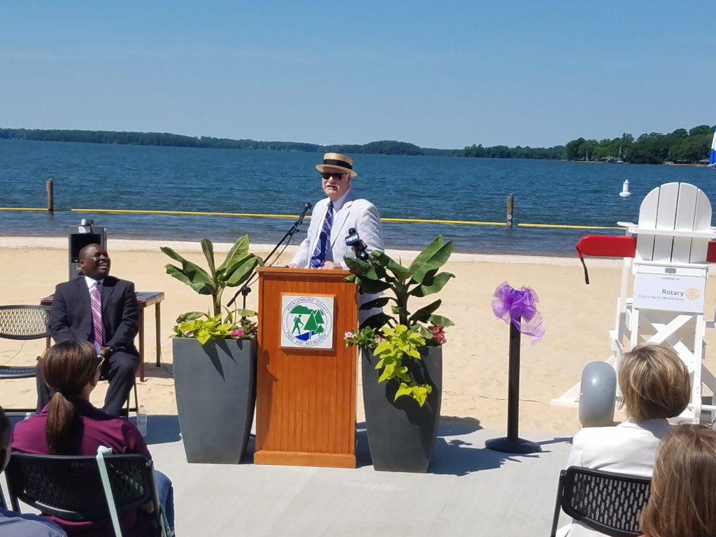 Commissioner Jim Puckett credited Karen Bentley for laying the groundwork for the public beach