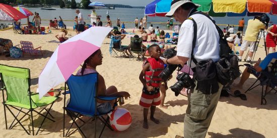 Meredith Cunningham, 6, gets his picture taken by a charlotte observer photographer. Mom is Alisha Samuel