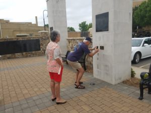 The Veterans Monument at Rotary Plaza