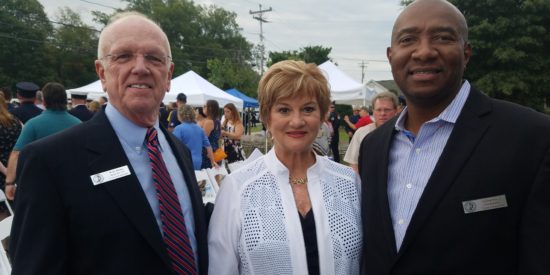 Woody Washam, Sharon Washam, Thurman Ross attended the ceremony