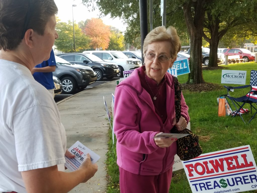 Marie Layman and N.C. House District 98 candidate Jane Campbell