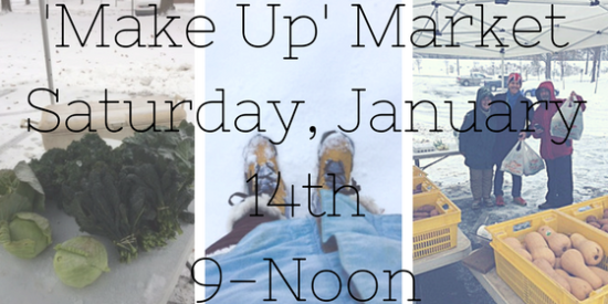 'Make Up' MarketSaturday, January 14th9-Noon