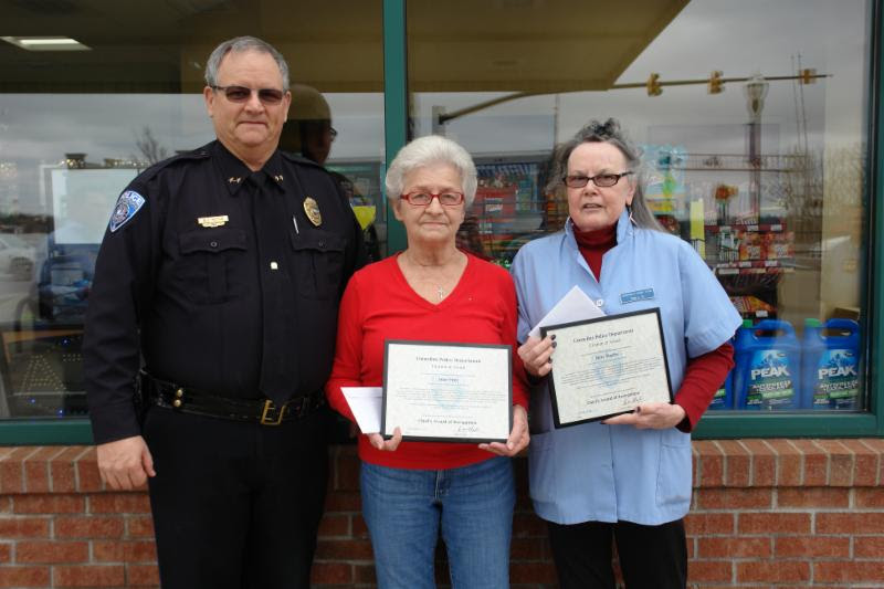 Cashion's Quik Shop employees honored for helping nab alleged crook
