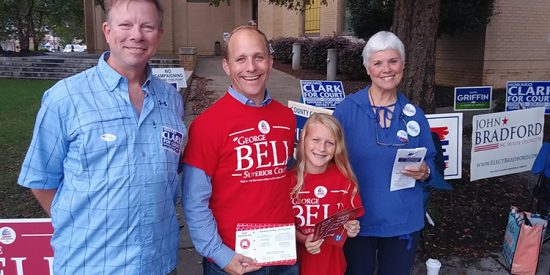 Bill Phillips, George Bell, Cate Bell age 9, and Karen Asche750