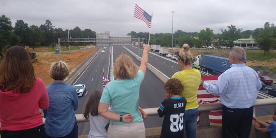 Even in a light rain, hundreds turned out.