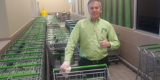 wiping carts 750