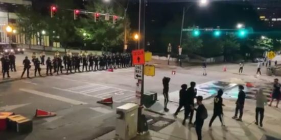 PROTESTS IN CHARLOTTE, SOURCE WBTV
