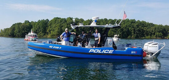 Police Boat Side View