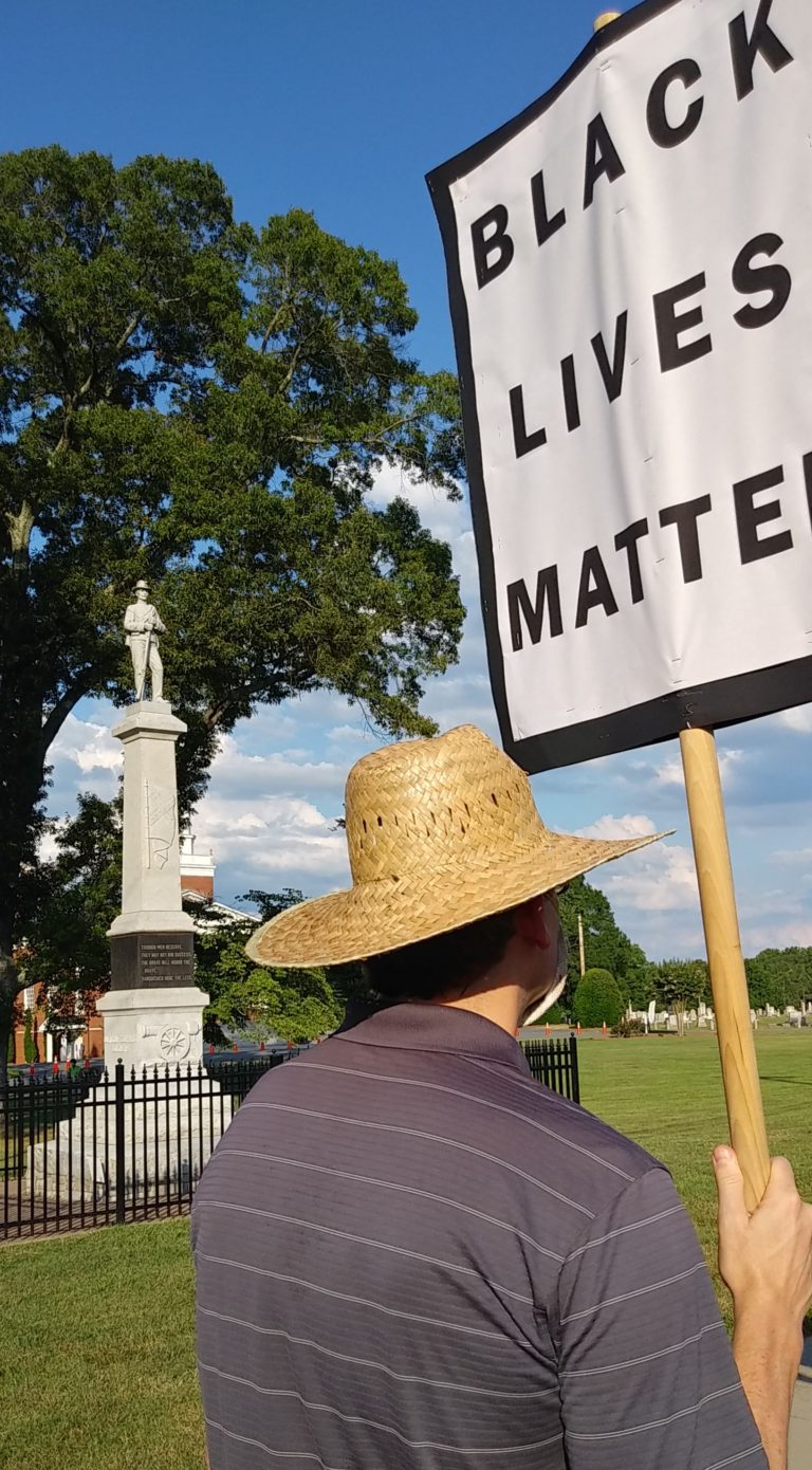 150 rally at Confederate Monument Cornelius Today
