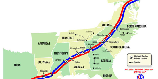 Colonial Pipeline Company System Map