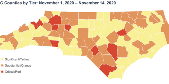 NC counties by tier