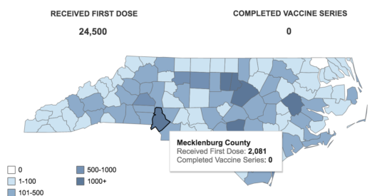 COVID vaccination map1223