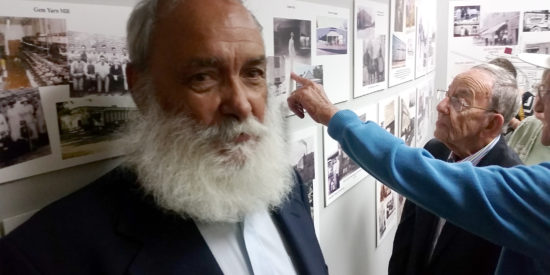 Historic photo collector Jack Conard (above) was there for the opening of a mini-museum in a former office in Town Hall in 2015