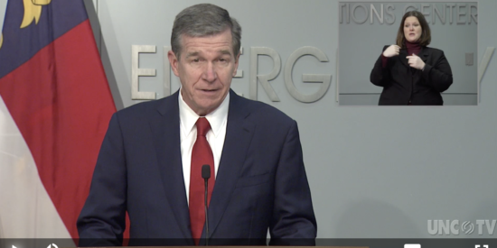 Gov. Cooper at press conference