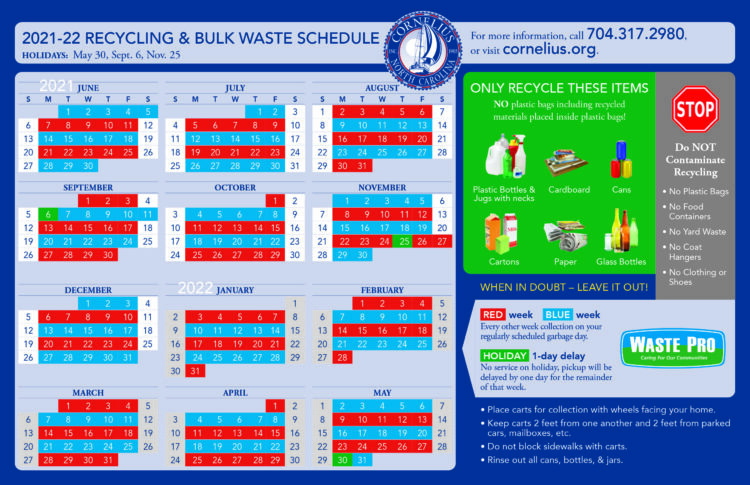 Waste Pro Holiday Schedule 2022 Waste News Is Picking Up Locally | Cornelius Today