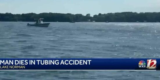 A man drowned while tubing on Lake Norman in late June. Photo: WXII