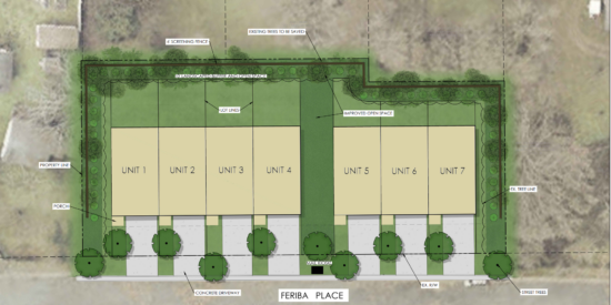 Site plan for Towns at Feriba