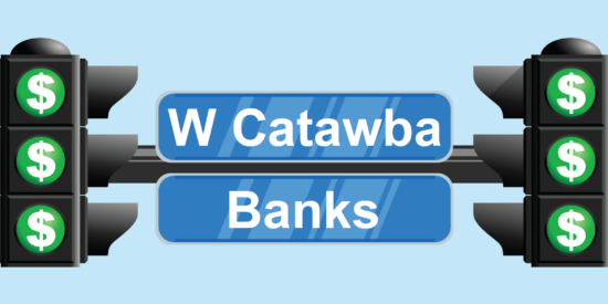 W Catawba street sign