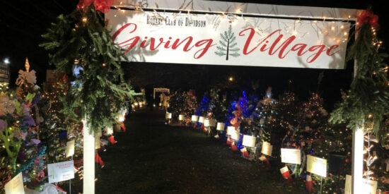 Davidson Rotary Giving Village pre-COVID