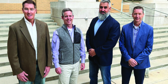 From left: Dave Gilroy, Michael Osborne, Colin Furcht and Todd Sansbury  / Photo by Jason Benavides