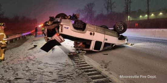 I-77 crash photo by Iredell Firewire360