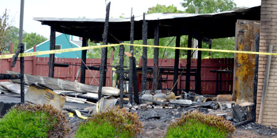 The former Tropicana site, next to Jimmy John’s, which was rented by Cambridge, sustained significant damage in a fire last summer and never reopened