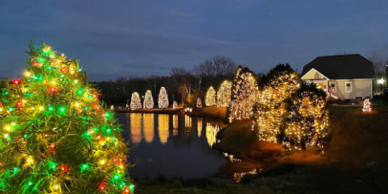 Visit McAdenville to see lots of lights