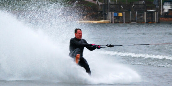 Check out the barefoot skiing at the Lake Norman Marina on Jan. 1.