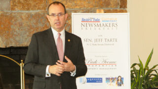 Jeff Tarte at a Newsmakers Breakfast