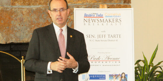 Jeff Tarte at a Newsmakers Breakfast