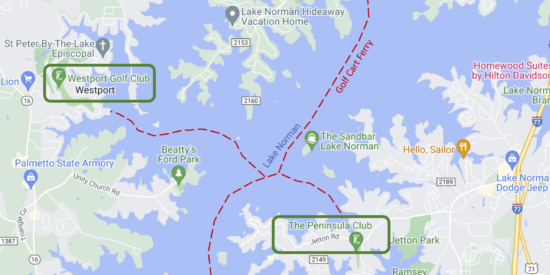 Map for new barge is a hole in one