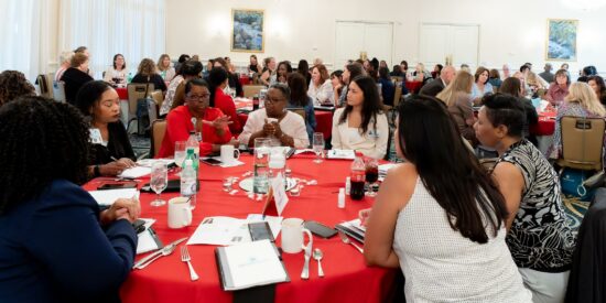 Atrium Health attendees at the 2022 Women’s Conference take part in a team building exercise |  John McHugh / Ocaid Photography