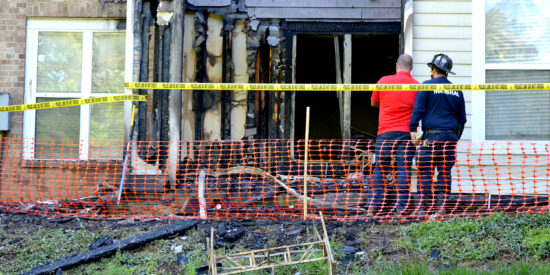 A fire damaged 12 apartments at Bexley at Lake Norman Luxury Apartments / Photos by Jason Benavides