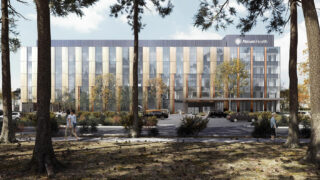 Updated rendering of the new Atrium hospital