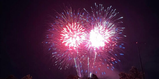 fireworks at Bailey Band Shell