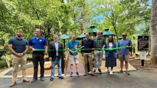 Legion's Park ribbon-cutting May 13. Photo: Jason Benavides