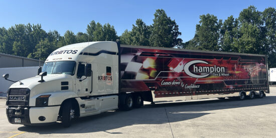 Cornelius-based Champion Tire & Wheel will deploy an automated truck platoon, powered by Kratos Defense driverless technology and Goodyear commercial truck tires