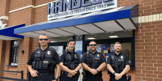Cone with a Cop at Handel's in 2023/ Jason Benavides photo