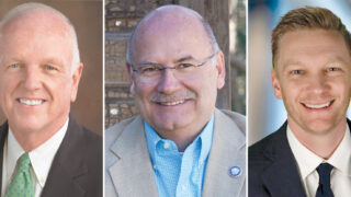From left; Woody Washam, Denis Bilodeau and Kenny Campbell