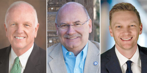 From left; Woody Washam, Denis Bilodeau and Kenny Campbell