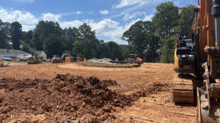 Construction at Potts Street and Main Street / Cornelius Today photo