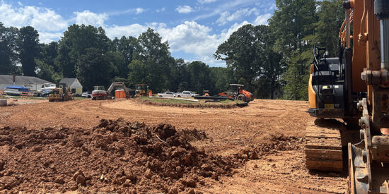 Construction at Potts Street and Main Street / Cornelius Today photo