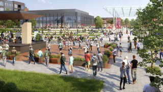 View North from Oak Street Mill